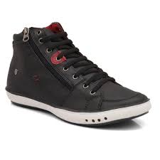 Tenis Casual Cano Curto Masculino com Cadarço Ziper Lateral e Sola Borracha  Reta