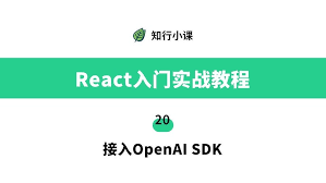 React入门实战教程-20接入OpenAI SDK