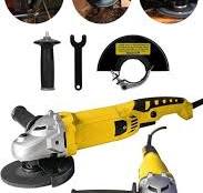 DEKO TURKEY Devir Ayarlı Titanyum Metal Şanzuman Demir Metal Kesme Kuyruklu  Spiral Taşlama Makinesi 125mm 3300w