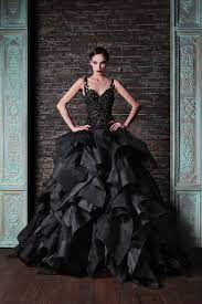 Not overdone, but still appropriate for the evening. 25 Gorgeous Black Wedding Dresses Deer Pearl Flowers