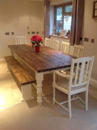 10 seater dining table with bench seat. Dining Room Table Seat 10 Best Of Details About Rustic Farmhouse Shabby Chic Solid Dining Table With Bench 10 Seater Dining Table Shabby Chic Dining Room Table