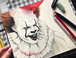 Pin Von Kaka Auf Zeichnungen Clown Zeichnen Zeichenvorlagen Halloween Illustration