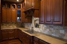 Travertine backsplash tunmbled travertine has really become a popular material for use as a backsplash in the kitchen. Kitchen Backsplash Natural Stone Angora 3 X6 Picasso Travertine Tumbled Stove Niche Angora Filled And Ho Travertine Backsplash Kitchen Makeover Backsplash
