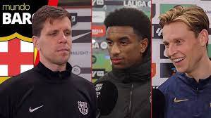 BARÇA: Reacciones de Balde, De Jong, Szczesny y Flick tras la victoria del  FC Barcelona vs Rayo - YouTube