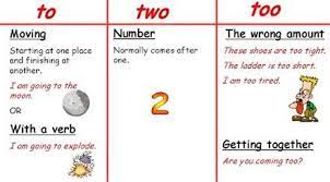 Maybe you would like to learn more about one of these? Learn The Differences Between To Too Two To Avoid Making Common Mistakes Learn English To Too Two Learning