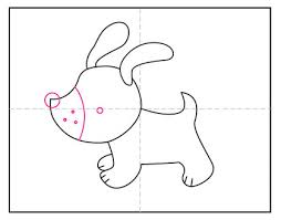 Make up your own stories about animals; Draw A Cute Puppy Art Projects For Kids
