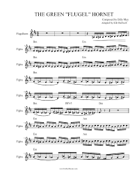Green Flugel Hornet Sheet Music For Flugelhorn Solo Musescore Com