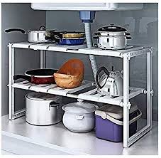 Handbags, beauty products, jackets & outerwear, jewelry Buy Generic 2 Tiers Expandable Kitchen Storage Multi Functional Rack Adjustable Stainless Steel Under Sink Organizer Storage Shelf Cabinet Online Shop Home Garden On Carrefour Uae