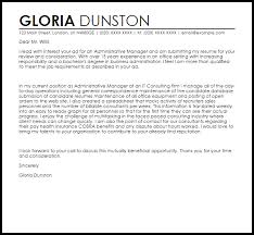 Admin Manager Cover Letter Sample Cover Letter Templates Examples
