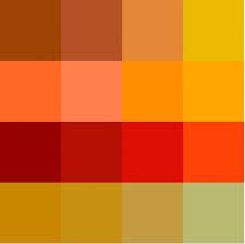 La Primera Aparicion Del Color Dorado Surge Gracias Al Color Ocre Al Crear Varias Mezclas Y Conseguir Un Paletas De Color Naranja Colores Pinturas Rupestres