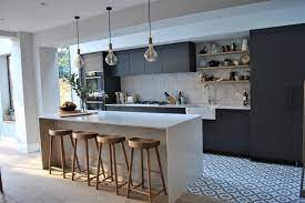 Check spelling or type a new query. Modern Dark Grey Kitchen With Black Handles Contemporary Kitchen London By Eclectic Interiors Houzz