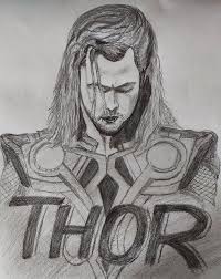 100+ vectors, stock photos & psd files. Thor Drawing By Guddu Sinha