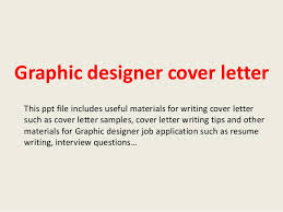 Graphic Designer Cover Letter