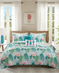 Our comforters & sets category offers a great selection of bedding comforter sets and more. Aqua Intelligent Design Tropicana Comforter Set Full Queen Size Tropical Comforters Bedding Sets Patterer Home Garden
