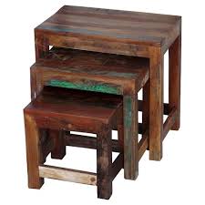 Save 15% on select furniture with code save15. 3pc Reclaimed Wood Nesting Tables Natural Timbergirl Target