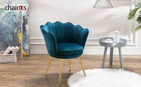 Our modern blue colored wallpaper collection represents the many shades and hues of blue, from aqua, opal, and cerulean, to periwinkle, denim, navy and midnight. Amazon Com Chairus Velvet Accent Chair For Living Room Bed Room Upholstered Mid Century Modern Leisure Arm Chair With Gold Metal Legs Guest Chair Vanity Chair Teal Blue Kitchen Dining