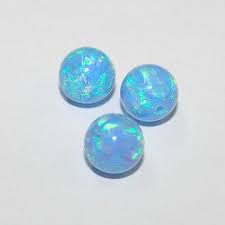 3 Pieces 8mm Light Blue Opal Gemstone Round Beads Lot Etsy Opal Gemstone Blue Opal Gemstones