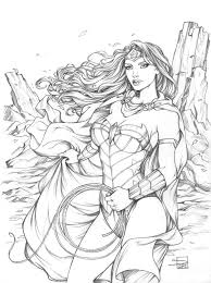 Despicable me characters coloring pages 73kd6. Wonder Woman Pencils By Sabinerich On Deviantart Superhero Coloring Drawings Comic Art
