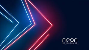 Download Geometric Arrow Style Neon Lights Background For Free Geometric Arrow Lights Background Vector Free