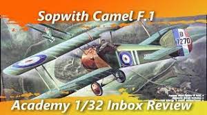 Academy model kit in scale 1:32, 2189 is a rebox released in 2000 | contents, previews, reviews, history + marketplace sopwith swallow conversion suitable for the hobbycraft/academy/ace sopwith camel kits kiwi resin models 1:32. Sopwith Camel F 1 1 32 Academy Inbox Review Youtube