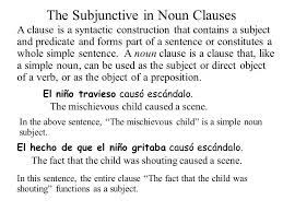 Maybe you would like to learn more about one of these? The Subjunctive In Noun Clauses Ppt Video Online Download