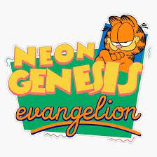 Amazon.com: Neon Genesis Evangelion Garfield Sticker Vinyl Bumper Sticker  Decal High Quality Waterproof 5