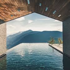 Now That S An Infinity Pool Miramonte Boutique Hotel In The Dolomites Italy More Boutique Hotels Design Hotels Design Pool Designs