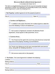 To get the best deal, know more about the leasing process. Free Wisconsin Rental Lease Agreement Templates Pdf Word