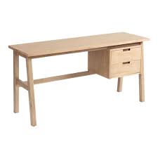 Graywashed Calder Desk With Drawers Brown Wood By World Market In 2020 Desk With Drawers Light Wood Desk Minimalist Desk