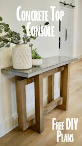 Concrete Top Console Table Rogue Engineer In 2020 Diy Console Table Diy Furniture Decor Diy Console