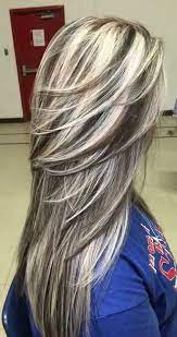 Highlights Lowlights Layers Hair Styles Gray Hair Highlights Long Hair Styles