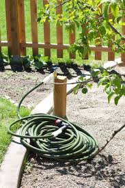 Saves landscaping from dragged hoses. How To Make An Extended Outdoor Faucet To Your Garden