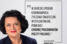 Wybory prezydenckie 2020. Posłanka PiS nie wysyła kartek na święta, bo  chroni listonoszy. Wybory to inna sprawa...