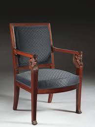 Date Unspecified An Empire Mahogany Fauteuil Attributed To Jacob Desmalter Estimation 1 500 2 000 Ven Meuble De Style Mobilier De Salon Fauteuil Tapissier