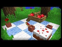 Minecraft How To Make A Picnic Yo Minecraft Designs Minecraft Decorations Minecraft Crafts