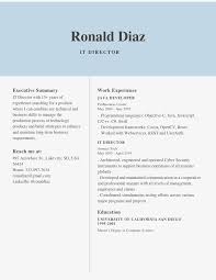 It Director Resume Sample And Template Pdf Word Resume Advice