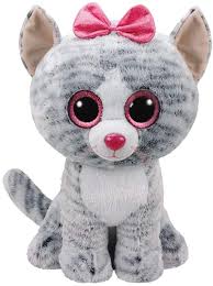 Ty beanie boo's xl kenya is een 42 cm grote lila struisvogel. Ty Kiki 36838 Cat Mti Glitter Eyes Grey Amazon De Spielzeug