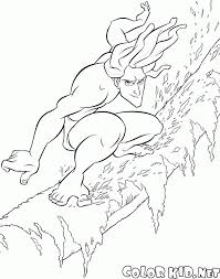 Disney coloring collection for your kids. Coloring Page Tarzan In The Journey