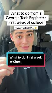 Your first week can make or break your success in college make sure to  start the semester off right #collegestudent #stemdegree #engineeringdegree  #successfulmindset #selfimprovment #georgiatech ...