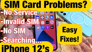 You may see an onscreen prompt saying there is no sim card installed in the iphone you are attempting to activate, which. Iphone 12 S Sim Card Problems No Service Invalid Sim No Sim Card Or Constantly Searching Fixed Youtube