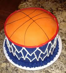 Swish Chocolate Cake With Buttercream Frosting And Fondant Basketball Basketball Cake Basketball Treats Cake