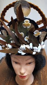 Handmade Tahitian/tribal fusion headdress Crown NEW