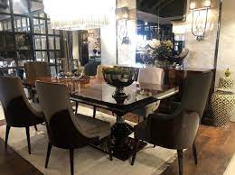 Well you're in luck, because here they come. Casa Padrino Luxury Art Deco Dining Room Chair Set Dark Gray Dark Brown High Gloss Kitchen Chairs Set Of 6 Noble Art Deco Dining Room Furniture