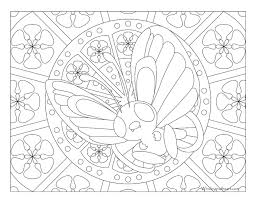 Butterfree Pokemon Pokemon Coloring Pages Pokemon Coloring Coloring Pages