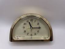 SEIKO GOLD TONE ALARM CLOCK QXE452 - MADE IN JAPAN | eBay