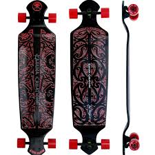 Choosing a longboard deck material. Drop Deck 43 Longboard Black Wave Black Alpin Action