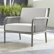 Sale Ends Soon Shop Morocco Light Grey Lounge Chair With White Sunbrella Cushion Colorfast Lounge Chair Outdoor Grey Lounge Chair Patio Lounge Furniture