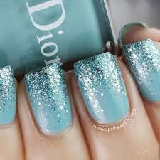 37 Gorgeous Wedding Nail Art Ideas For Brides Tiffany Nails Sparkly Nails Teal Nails