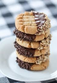 Chocolate Dipped Peanut Butter Cookies Best Peanut Butter Cookies Peanut Butter Cookie Recipe Butter Cookies Recipe
