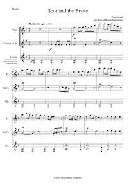 Alba an aigh) is a patriotic song and one of the main contenders to be considered as a national anthem of scotland. Scotland The Brave For Flute Clarinet Guitar In F With Capo On Guitar By Traditional Digital Sheet Music For Score Set Of Parts Download Print S0 141575 Sheet Music Plus